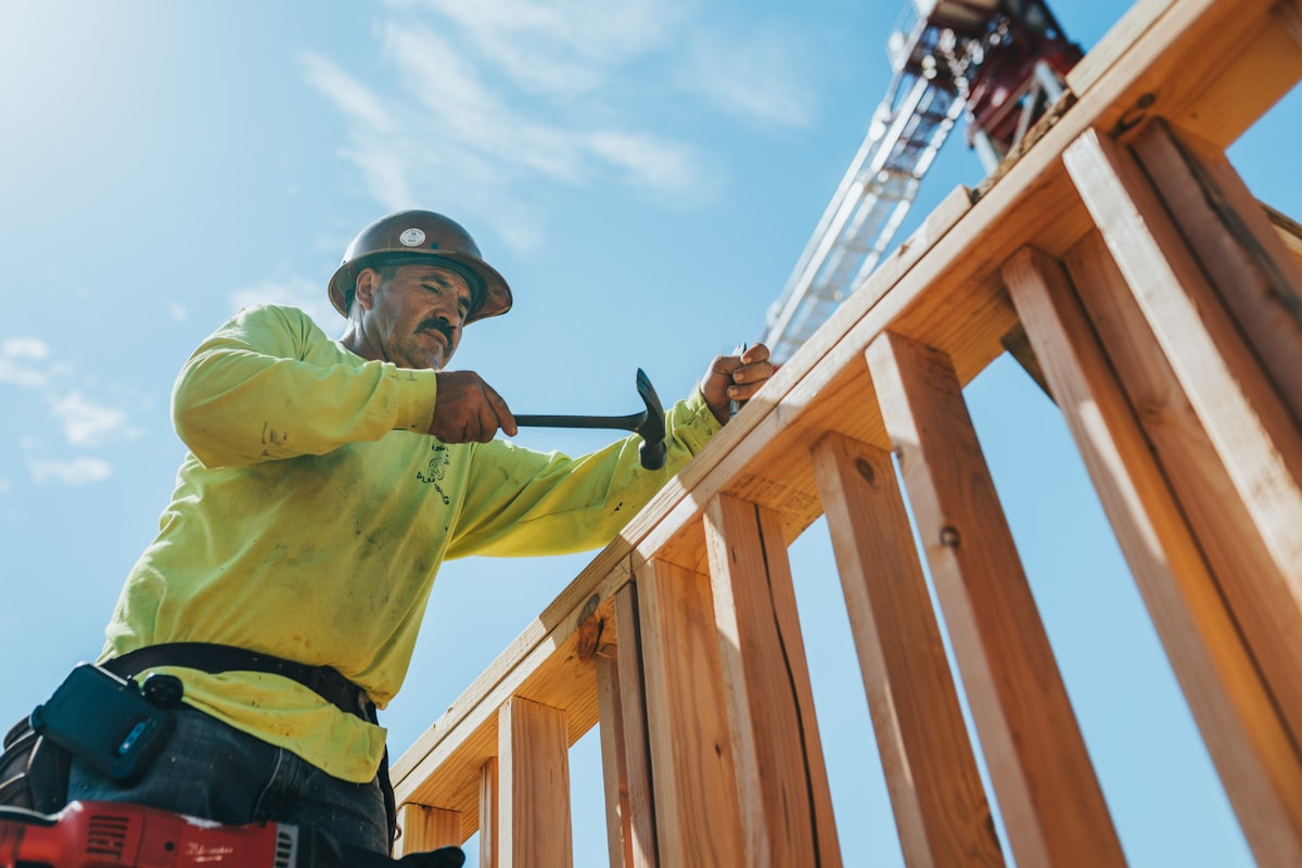 Construction crew on site